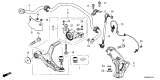 Diagram for 2026 Honda Passport Control Arm - 51360-T90-A51