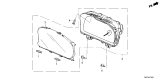 Diagram for 2024 Honda Ridgeline Instrument Cluster - 78100-T6Z-AD1