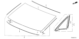 Diagram for Honda Civic Hybrid Windshield - 73211-T20-A11