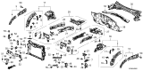 Diagram for 2025 Honda HR-V Radiator Support - 71411-3W0-A01