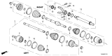 Diagram for 2024 Honda Civic Axle Shaft - 44305-T60-J01