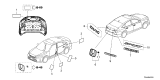 Diagram for Honda Civic Hybrid Emblem - 75722-T20-A00