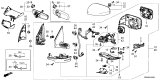 Diagram for 2026 Honda Passport Car Mirror - 76255-T90-A02