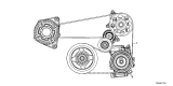 Diagram for 2025 Honda Civic Drive Belt & V Belt - 31110-6MD-A01