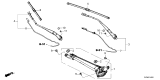 Diagram for 2025 Honda HR-V Wiper Blade - 76630-3W0-A01