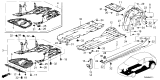 Diagram for Honda Civic Hybrid Wheelhouse - 74590-T43-000