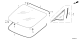Diagram for Honda Civic Hybrid Windshield - 73211-T47-A01