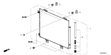 Diagram for Honda Pilot A/C Condenser - 80100-T90-A01