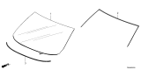 Diagram for 2026 Honda Passport Windshield - 73111-T90-C11
