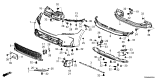Diagram for Honda Civic Hybrid Air Deflector - 71105-T20-A00