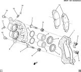 Diagram for Honda Prologue Brake Caliper - 13542337