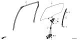 Diagram for Honda Civic Hybrid Window Regulator - 72710-T20-A01