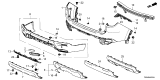 Diagram for 2025 Honda Pilot Bumper - 71510-T90-A20