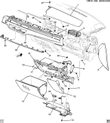 Diagram for Honda Prologue Glove Box - 86588751