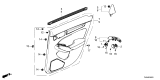 Diagram for Honda Civic Hybrid Weather Strip - 72835-T20-A01
