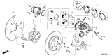 Diagram for 2025 Honda Civic Brake Pad Set - 43022-T38-A01