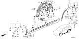 Diagram for 2025 Honda Pilot Door Moldings - 75333-T90-A21