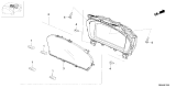 Diagram for 2026 Honda Passport Instrument Cluster - 78100-3BM-A21