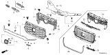 Diagram for 2025 Honda Passport Grille - 71121-TGS-A50