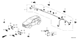 Diagram for 2026 Honda Passport Parking Assist Distance Sensor - 39680-3T0-J01ZN