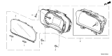 Diagram for 2024 Honda Ridgeline Instrument Cluster - 78100-T6Z-AC1