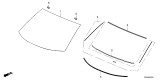 Diagram for 2025 Honda CR-V Windshield - 73111-3A0-306
