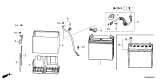 Diagram for Honda Civic Hybrid Battery Cable - 32600-T61-A00