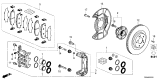 Diagram for 2026 Honda Passport Brake Dust Shields - 45255-T90-A00
