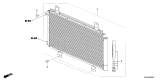 Diagram for Honda Prelude A/C Condenser - 80100-T24-Y02