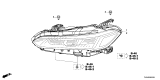 Diagram for Honda Civic Hybrid Headlight - 33150-T60-A21