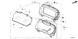 Diagram for 2024 Honda Civic Instrument Cluster - 78100-T23-A32