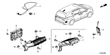 Diagram for 2023 Honda Odyssey Antenna - 39150-THR-A41ZD