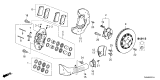 Diagram for 2025 Honda Civic Brake Pad Set - 45022-T60-A01