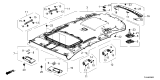 Diagram for 2022 Honda CR-V Sun Visor - 83230-TLA-A52ZB