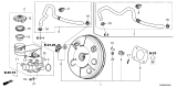 Diagram for Honda Civic Brake Booster - 01469-T20-A10