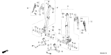 Diagram for 2026 Honda Passport Seat Belt Buckle - 04816-3BM-A20ZA