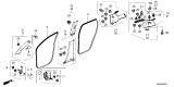 Diagram for 2025 Honda Pilot Door Seal - 72315-T90-A01