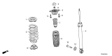 Diagram for Honda Civic Hybrid Shock Absorber - 52611-T65-A02