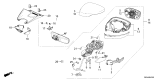 Diagram for Honda Civic Hybrid Mirror Cover - 76251-T20-A31ZM