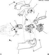 Diagram for Honda Prologue Turn Signal Switch - 13563301