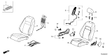 Diagram for Honda Civic Hybrid Seat Heater - 81134-T20-A21