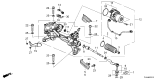 Diagram for Honda CR-V Steering Gear Box - 53620-TLA-A31
