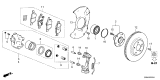 Diagram for 2025 Honda Civic Brake Caliper - 45001-30B-A01