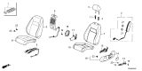Diagram for Honda Civic Hybrid Seat Cover - 81531-T56-A12ZB