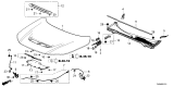 Diagram for Honda Civic Hybrid Hood Cable - 74131-T20-A01