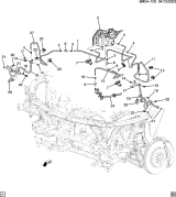 Diagram for Honda Prologue Brake Line - 85120504
