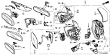 Diagram for 2025 Honda Passport Mirror Cover - 76251-TG7-A31ZT