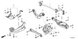 Diagram for Honda Civic Hybrid Control Arm - 52355-T50-J01