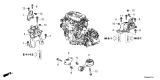 Diagram for 2024 Honda Civic Motor And Transmission Mount - 50820-T60-A21