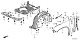 Diagram for 2025 Honda Pilot Wheelhouse - 74100-T90-A00